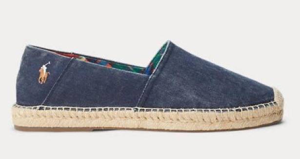 Polo  Ralph Lauren Cevio Washed Canvas Espadrille, Size EU 42 New in Box