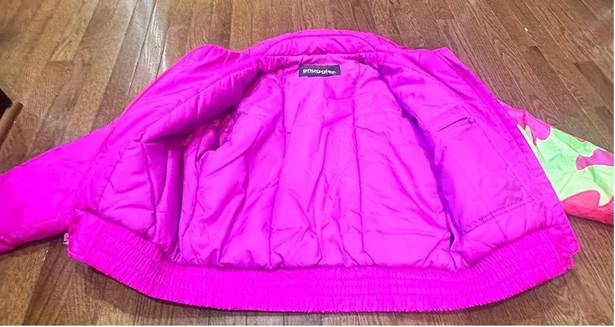 Vibrant Vintage 80s Snuggler Seattle Skiwear Neon Ski Jacket  Pink Medium RARE