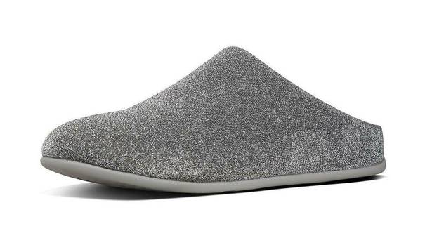 FitFlop  Chrissie Polyester Glitzy Slipper Women 6