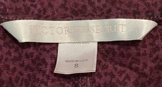 Victoria's Secret Victoria’s Secret purple leopard print sheer tank top in size small