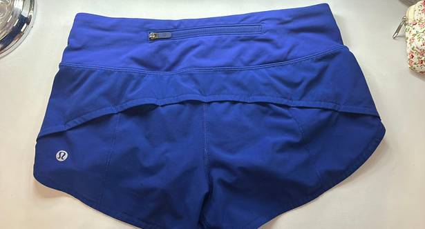 Lululemon Blue Speed Up Shorts 2.5”