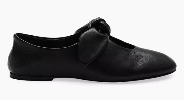 Krass&co  Bow Leather ballet Flats black Sz 39