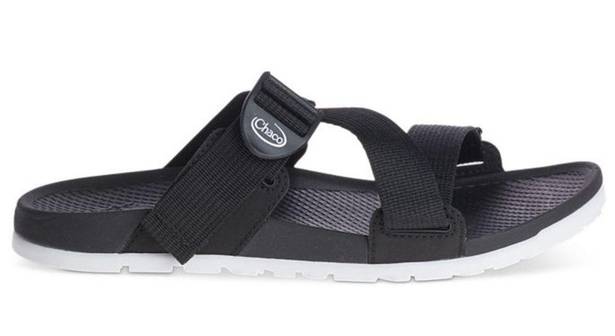 Chacos Chaco Lowdown Slide Adjustable Sandals Black and White