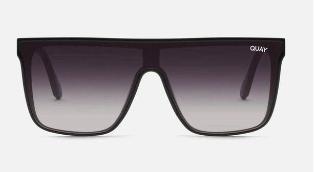 Quay Australia Black Nightfall Split Sunglasses