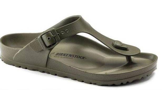 Birkenstock Fair/good used  Olive EVA Gizah Sandals Euro 39 US Women 8