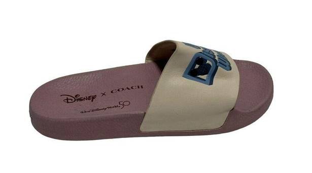 Coach Disney X  Sport Slide With Walt Disney World Motif in Purple & White Size 6