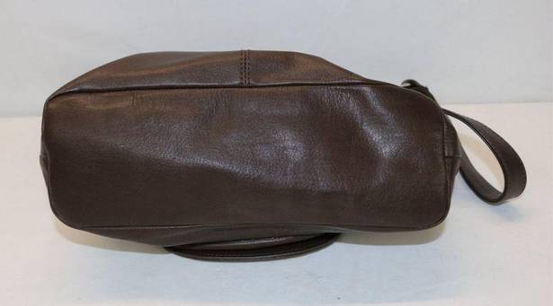 Stone Mountain Vintage  Genuine Leather Dark Brown Shoulder Bag - Large