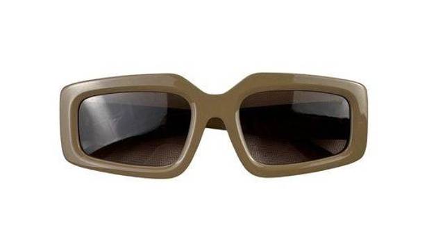 The Room Dezi Eyewear - Read  Rectangular Frame Sunglasses in Beige