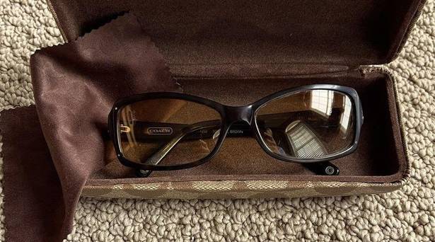 Coach Chelsea Sunglasses in Tortoise Brown with Case