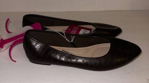 SO Women’s Memory Foam Brown Ballerina Flats New Size 8.5 🆕