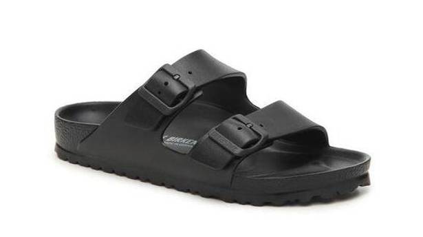 Birkenstock  Women’s Arizona EVA Slide Sandal in Black Size 38 EU/ 7/7.5 US