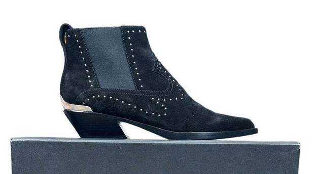 Rag and Bone  Black Suede Studded Westin Boot