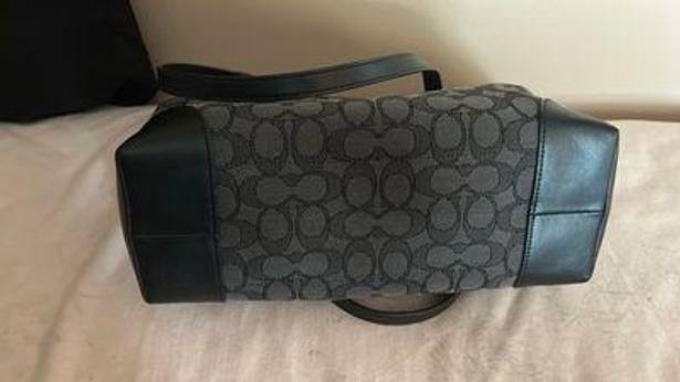 Coach Black And Grey  Purse