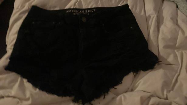 American Eagle Black Ripped  Shorts