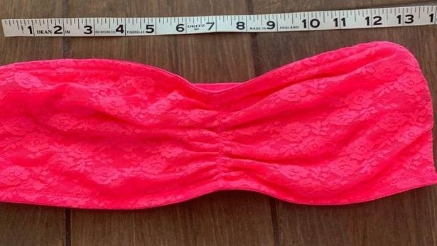 PINK - Victoria's Secret VS PINK Strapless Lace Bandeau Bra sz L