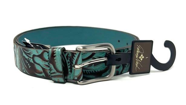 Patricia Nash Women’s Vietri Turquoise Leather Belt