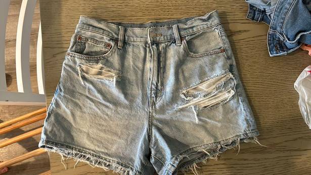 American Eagle High Waisted Mom Shorts Strigid