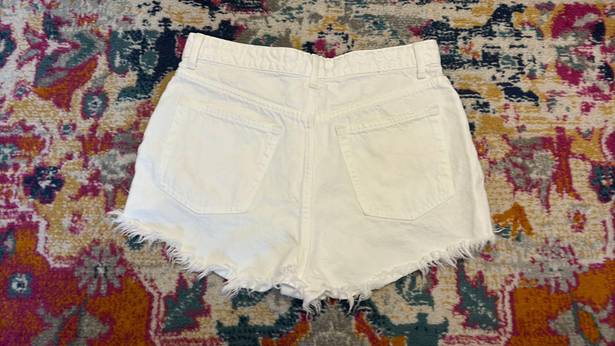 ZARA White Jean Shorts