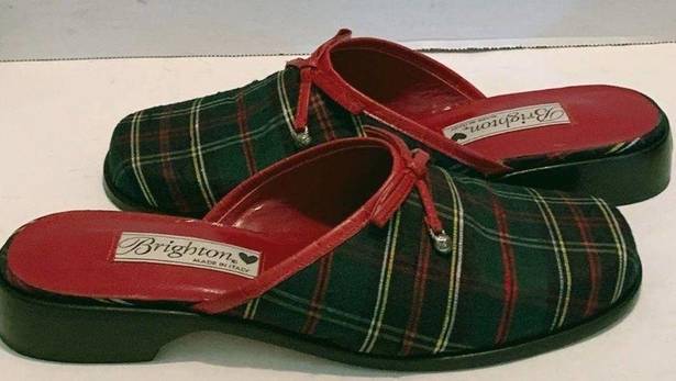 Brighton  HOLLY Plaid Slipper Mule Cushion 7