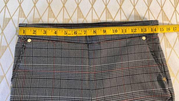 Anne Klein  Plaid Flat Front Straight Pants Size 2