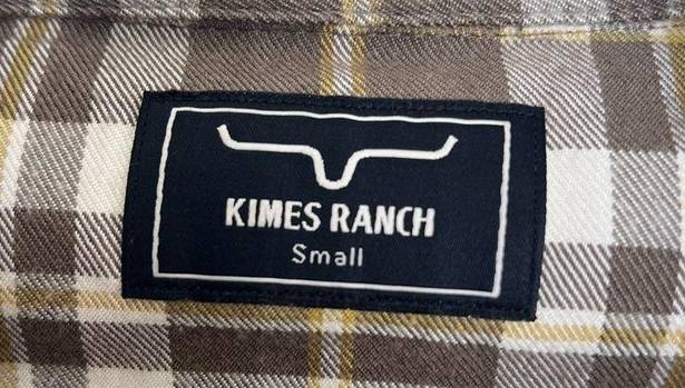 Kimes Ranch  plaid flannel small shirt small