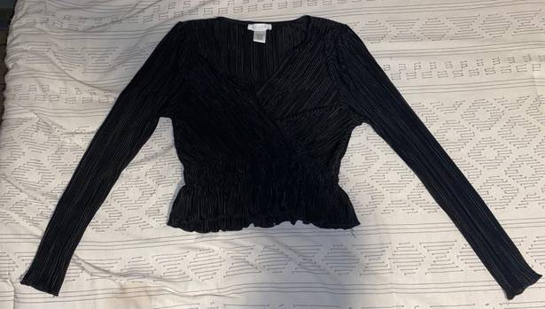 Kirious Long Sleeve Black Top