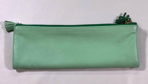 Anthropologie  Creme de la Creme Mint Zippered Pouch