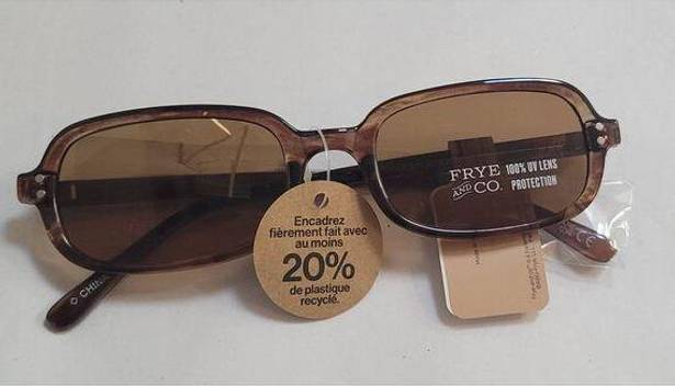 Frye NWT  and Co. Women's Brown Rectangle Sunglasses