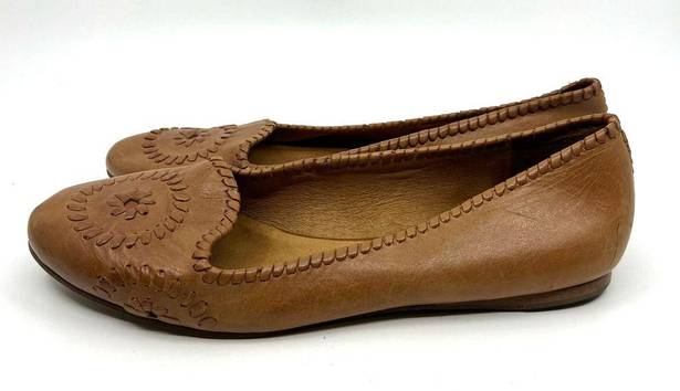 Jack Rogers  Navajo Brown Leather Flats Women's 11 US