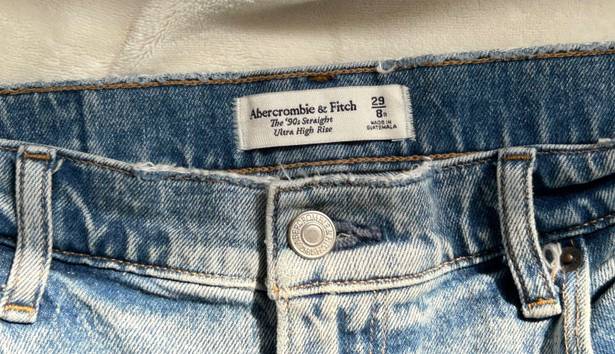 Abercrombie & Fitch 90s Ultra High Rise Straight Jeans From