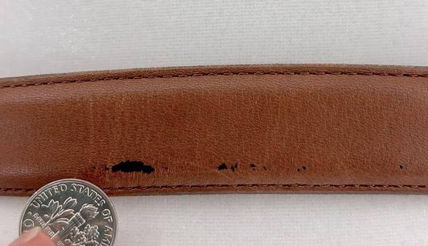 Coach  Brown Leather Belt Size Medium 8400 in British Tan Solid Brass Buckle