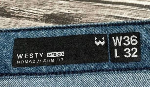 Pacific&Co Westy MFG. . Nomad Slim Fit Jeans 36 x 25 Inseam Cropped Capri Stretch Hemmed