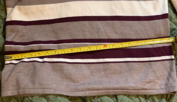 Sag Harbor  () Striped Turtleneck Sweater: Size Large