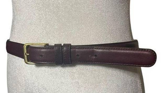 Coach Vintage  Burgundy Leather Belt 36 in