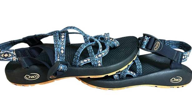 Chacos Chaco ZX2 Classic Blue Bloom Sandals Shoes Women's Size 7