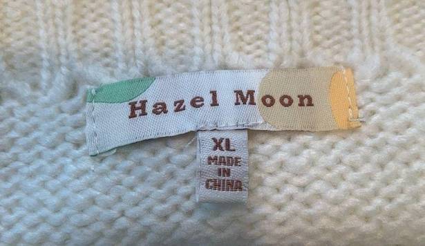 The Moon WOMEN'S Hazel white embroidered crop top sweater