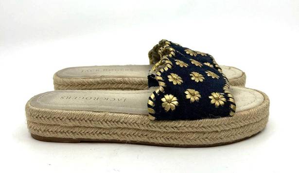 Jack Rogers Palmer Espadrille Slide Sandal Women's 7.5 US