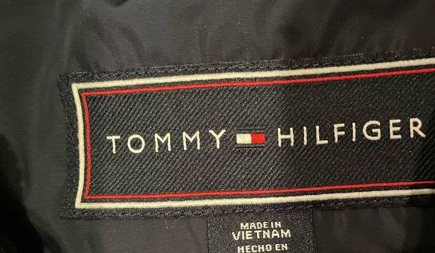 Tommy Hilfiger Women's Puffer Vest Ombre Quilted Blue Red Gray Size Large Zip