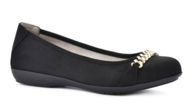 Cliffs  BY WHITE MOUNTAIN Women's Charmed Ballet Flats Black Suedette sz 9W Wide