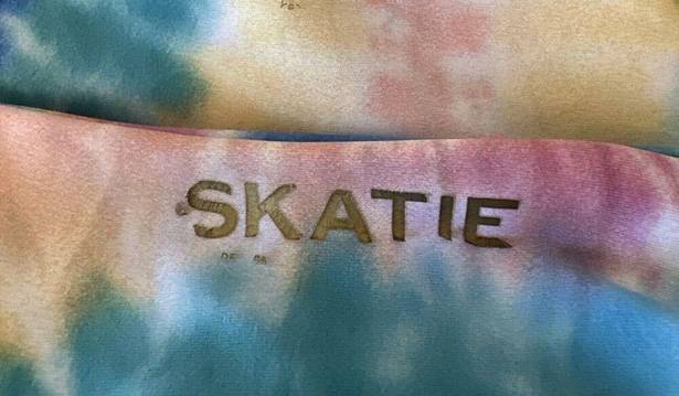 Skatie  x The Salty Blonde Suzanne Penny Bikini Size Medium Oahu Rainbow Tie Dye