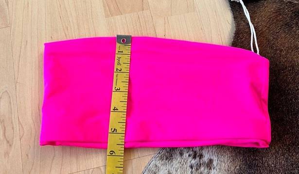 Good American NWT Neon Hot Pink Better Band bikini Two Piece Size Small