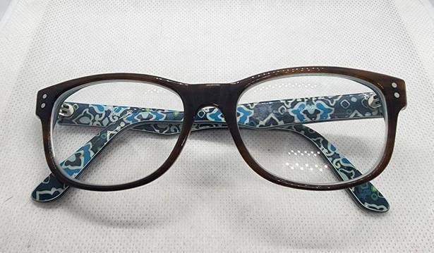 Vera Bradley  Darlene Brown & Blue Prescription Glasses Frames