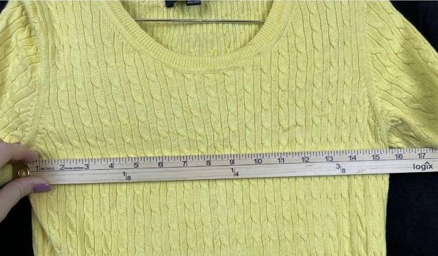 Brooks Brothers  Womens Medium M Marigold Yellow  Short Sleeve Top