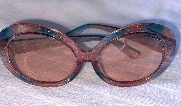 BP NEW  Glitter Pink and Blue Round Sunnies Sunglasses