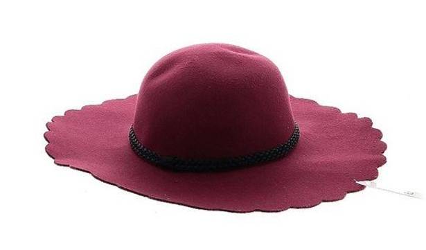 BP NWT-  Scallop Brim Felt Hat With Narrow Braided Detail