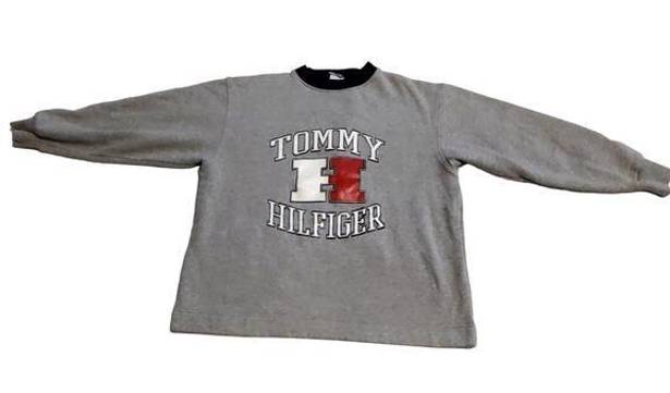 Tommy Hilfiger Vtg  Sweater Spell Out Logo Big H Sz M Pullover Jumper Sweatshirt