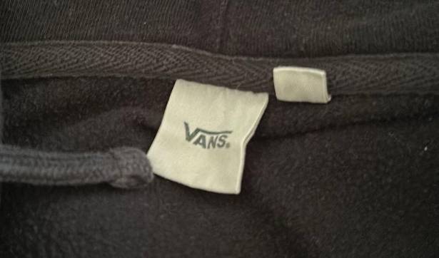 Vans Black  zip up hoodie