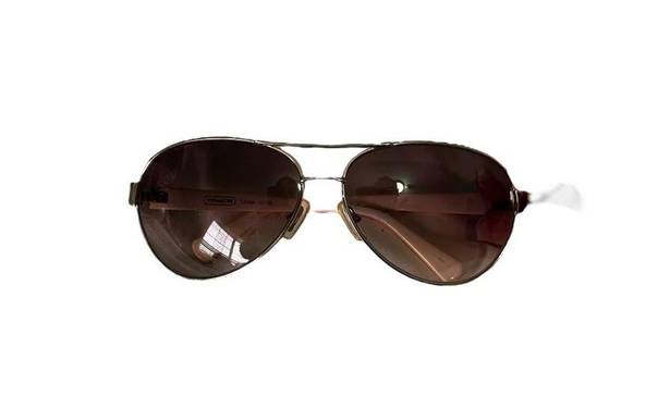 Coach Y2K  wire rim aviator small frame butterfly women's sunglasses FLAWED