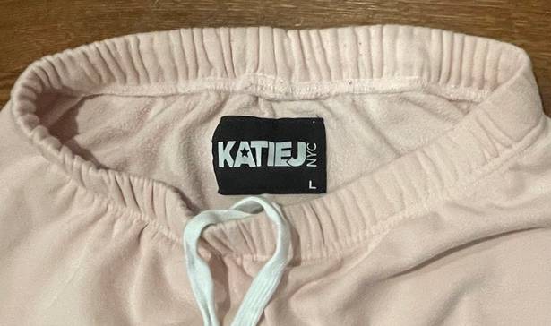 Katie J NYC Matching Sweat Set Pink Size L