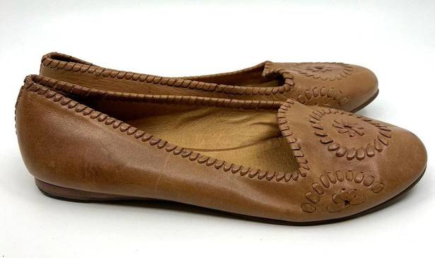 Jack Rogers  Navajo Brown Leather Flats Women's 11 US